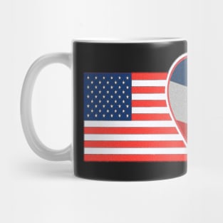 Republica Dominicana T-Shirt USA Flag Spanish Food Culture Mug